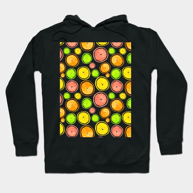 Refreshing Juicy Citrus Mix Hoodie by TheAlbinoSnowman